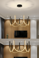 lustre led moderne en u pour décoration intérieure