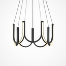 lustre led moderne en u pour décoration intérieure