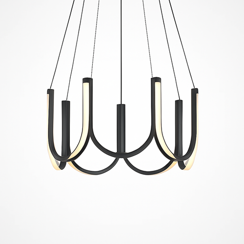 lustre led moderne en u pour décoration intérieure