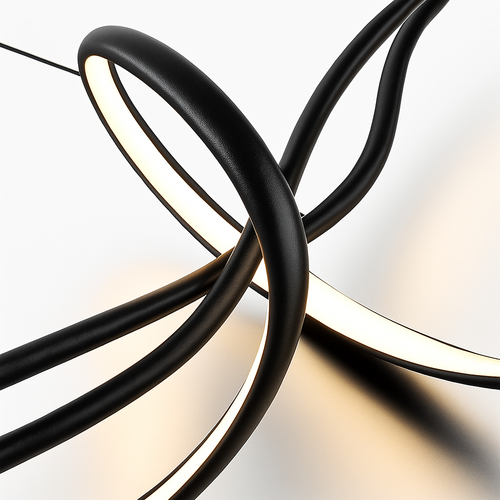 lustre led moderne à intensité variable pour éclairage intérieur - vue 7 sur 6