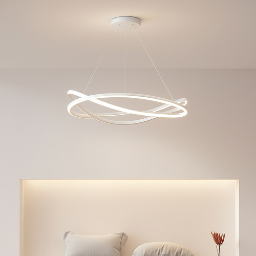 lustre led moderne pour éclairage intérieur suspension plafonnier - vue 8 sur 8