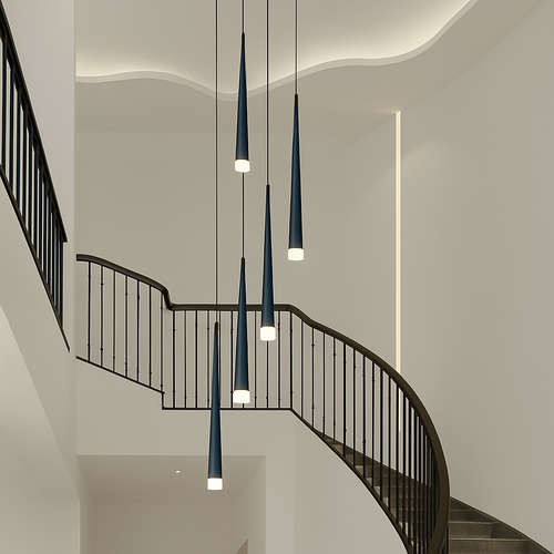 lustre led nordique design pour cuisine restaurant bar - vue 3 sur 6