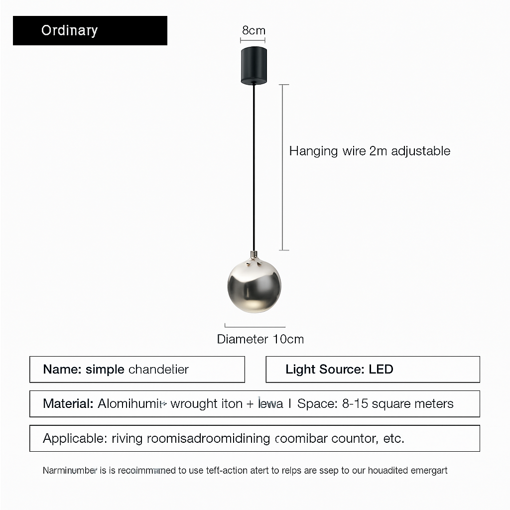 lustre à led pour une décoration moderne et élégante - vue 10 sur 11