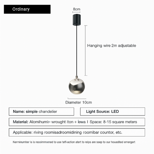 lustre à led pour une décoration moderne et élégante - vue 11 sur 11