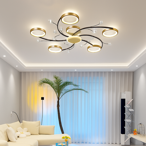 lustre led style nordique décoration maison luminaire suspendu - vue 2 sur 9