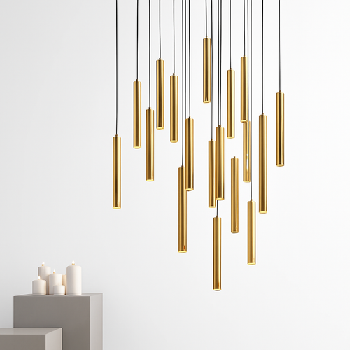 Lustre led suspendu design moderne pour villa loft hôtel - vue 3 sur 17
