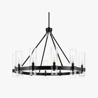 lustre led vintage américain à intensité variable pour un éclairage unique