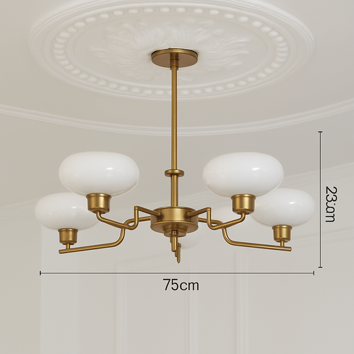 lustre led vintage style bauhaus éclairage suspendu créateur nordique - vue 14 sur 14