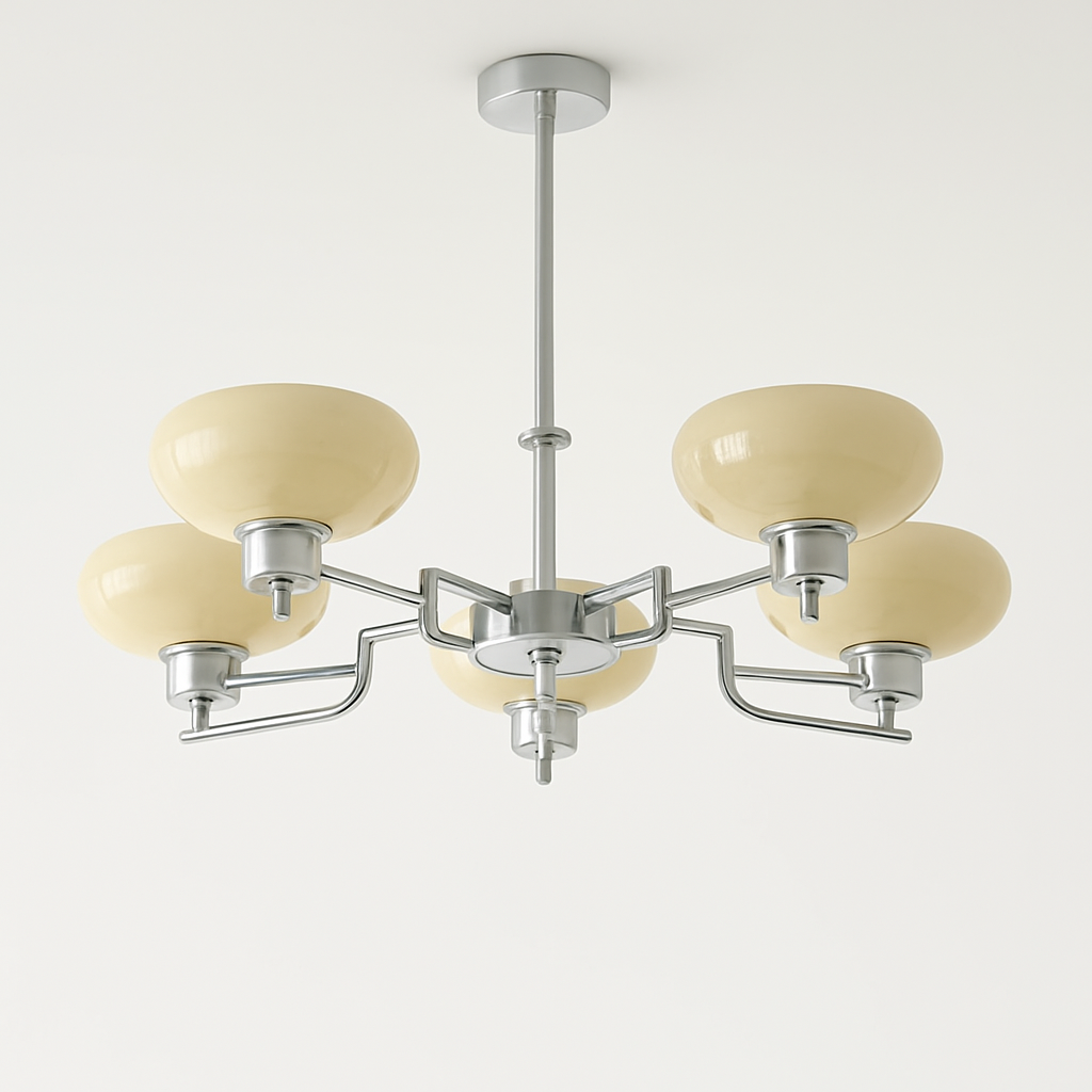 lustre led vintage style bauhaus éclairage suspendu créateur nordique - vue 3 sur 14