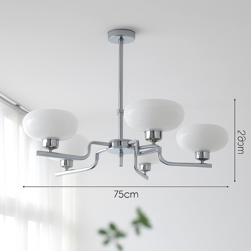 lustre led vintage style bauhaus éclairage suspendu créateur nordique - vue 5 sur 14