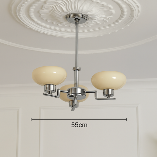 lustre led vintage style bauhaus éclairage suspendu créateur nordique - vue 6 sur 14