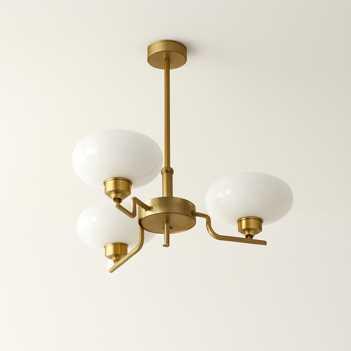 lustre led vintage style bauhaus éclairage suspendu créateur nordique - vue 11 sur 14