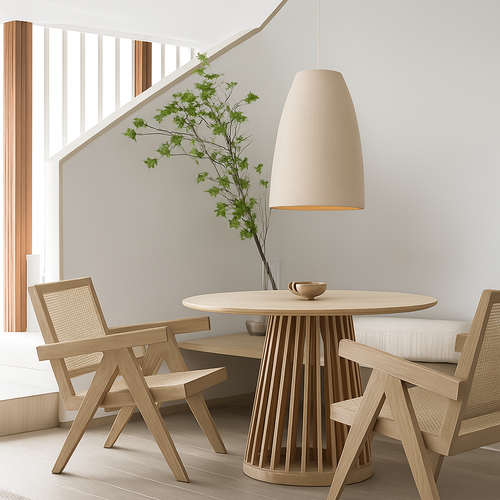lustre led wabi sabi designer pour décoration maison - vue 7 sur 16