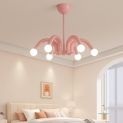 lustre métal art déco 	 disponible - vue 5 sur 8
