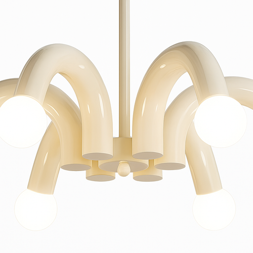 lustre métal art déco 	 disponible - vue 7 sur 8