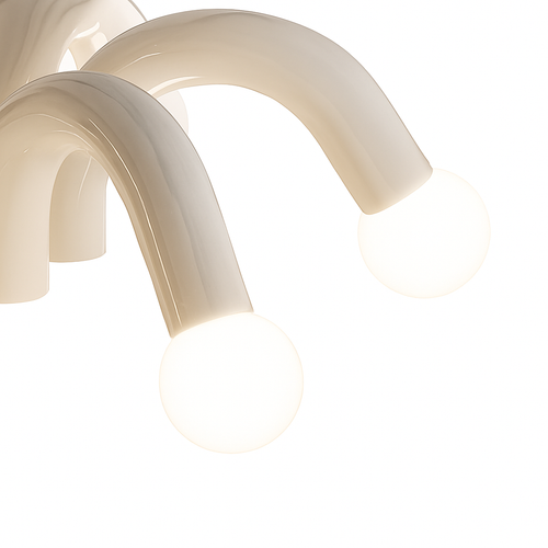 lustre métal art déco 	 disponible - vue 8 sur 8