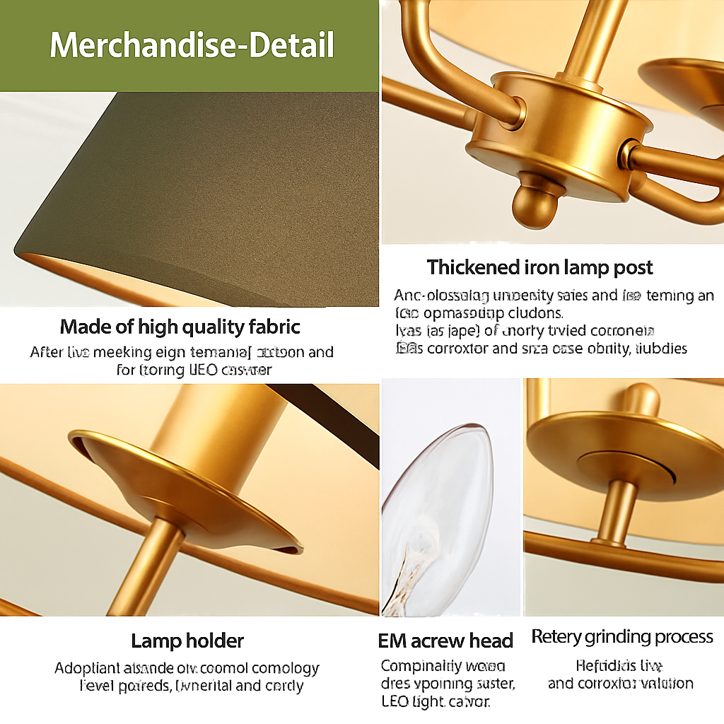 lustre minimaliste en tissu pour un éclairage moderne et élégant - vue 6 sur 11