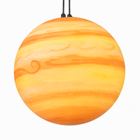 lustre moderne acrylique en forme de planète et lune