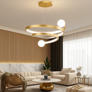 lustre moderne créatif en spirale pour décoration intérieure