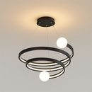 lustre moderne créatif en spirale pour décoration intérieure