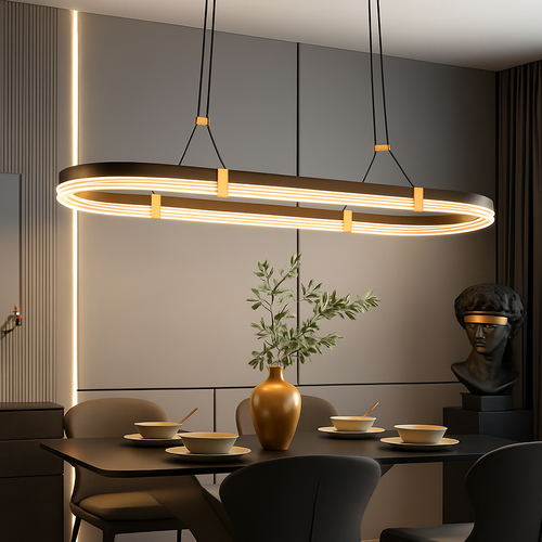 lustre moderne design pour salle à manger et bar - vue 5 sur 10