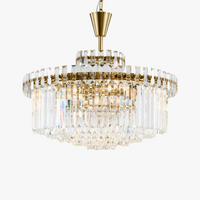 lustre moderne en cristal design haut de gamme pour intérieur élégant