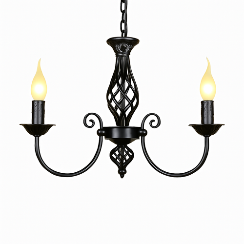 lustre moderne en fer forgé pour décoration intérieure élégante - vue 4 sur 6
