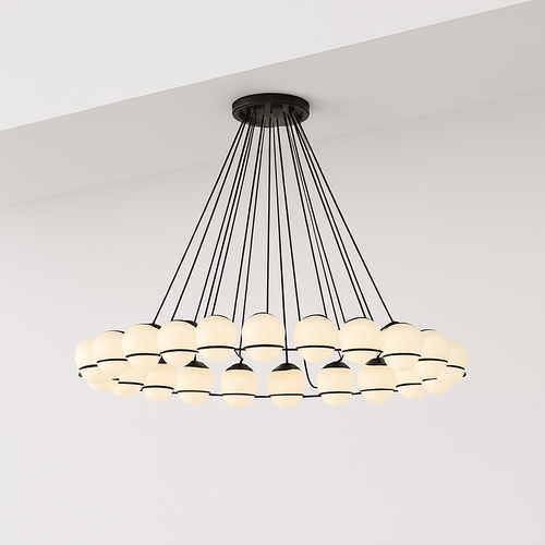 lustre moderne en verre créatif pour éclairage intérieur décoratif - vue 2 sur 12