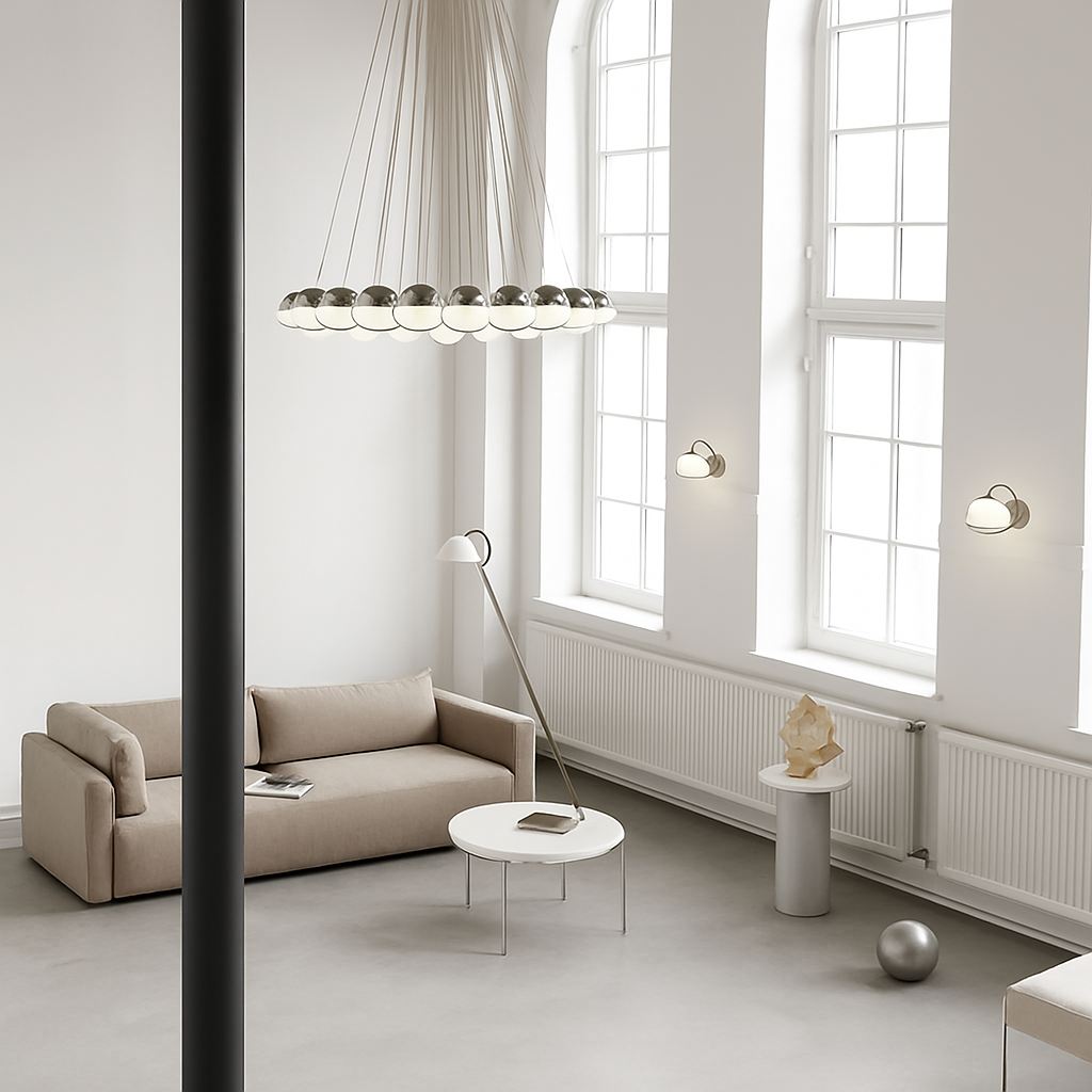 lustre moderne en verre créatif pour éclairage intérieur décoratif - vue 5 sur 12