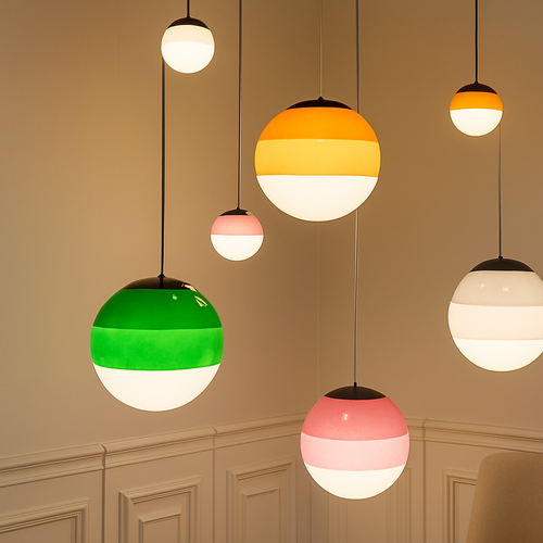 lustre moderne en verre décoratif pour intérieur élégant - vue 3 sur 12