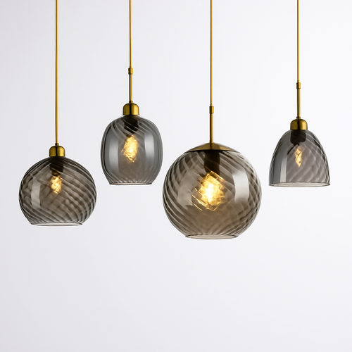 lustre moderne en verre décoratif pour intérieur élégant - vue 2 sur 14