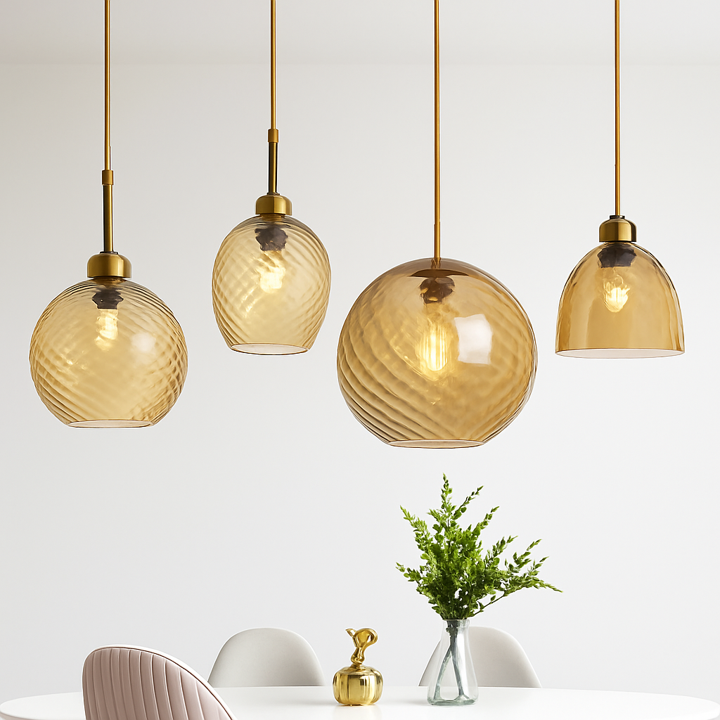 lustre moderne en verre décoratif pour intérieur élégant - vue 2 sur 14