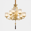 lustre moderne en verre pour décoration intérieure élégante