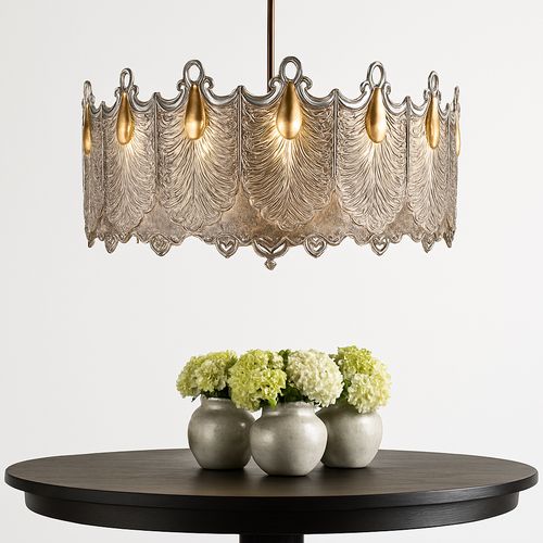 lustre moderne en verre pour décoration intérieure élégante - vue 5 sur 9