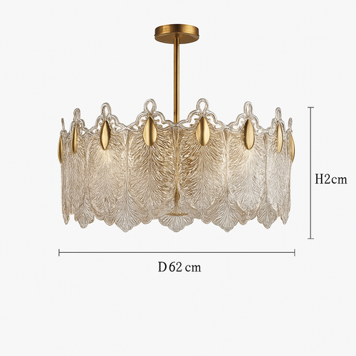 lustre moderne en verre pour décoration intérieure élégante - vue 9 sur 9