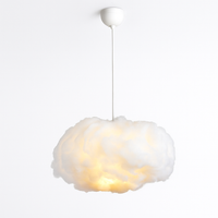 lustre moderne led en forme de nuage flottant pour restaurant