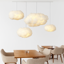 lustre moderne led en forme de nuage flottant pour restaurant