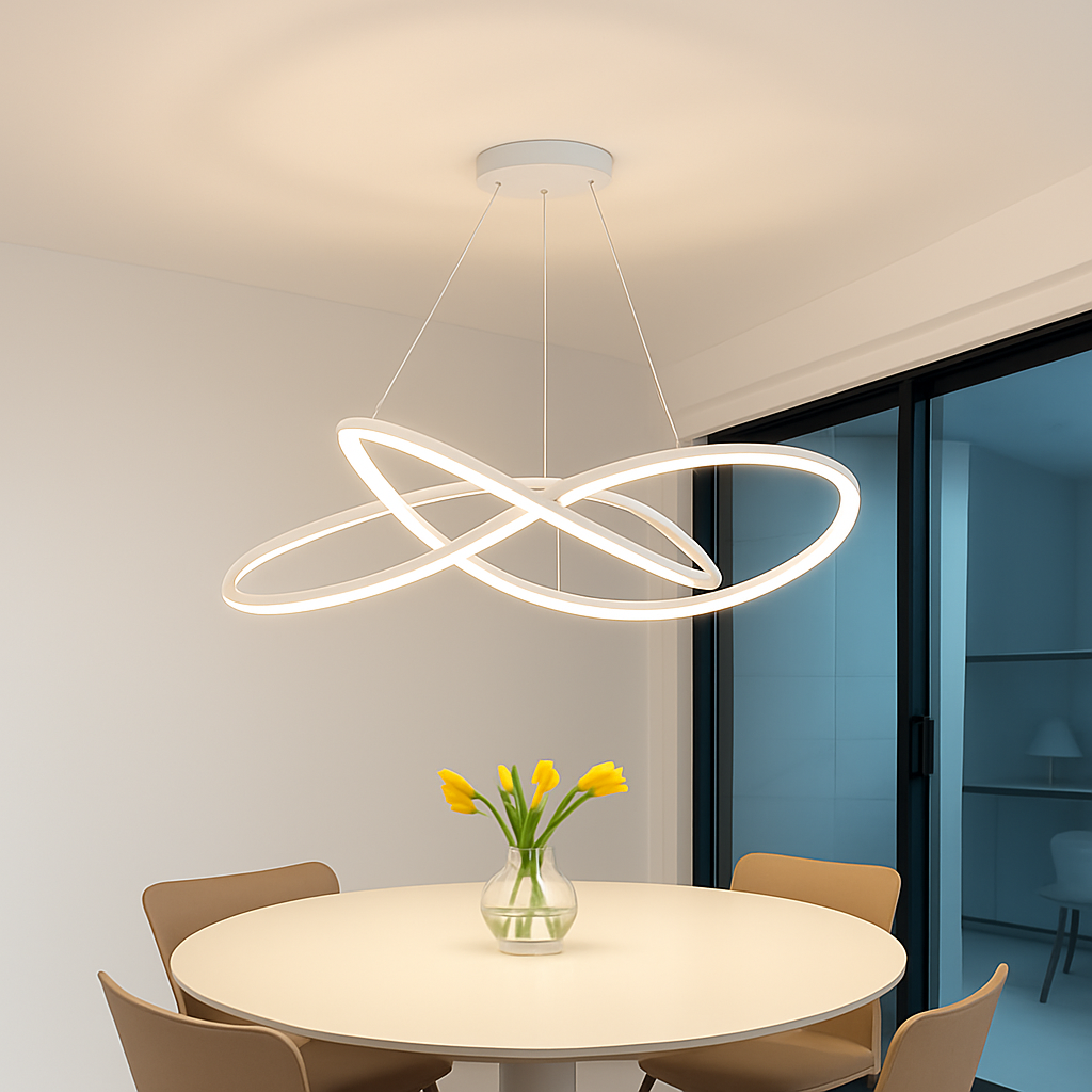 lustre moderne à led pour décoration intérieure élégante - vue 3 sur 12