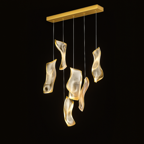 lustre moderne led pour duplex escalier bar et magasin de vêtements - vue 13 sur 15