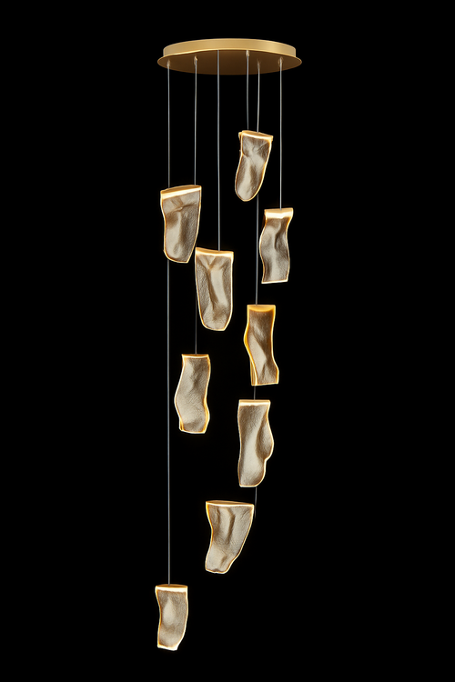 lustre moderne led pour duplex escalier bar et magasin de vêtements - vue 15 sur 15