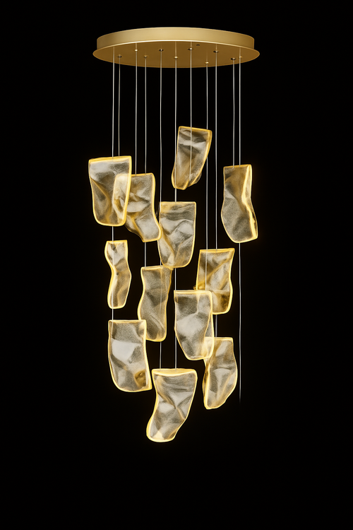 lustre moderne led pour duplex escalier bar et magasin de vêtements - vue 8 sur 15