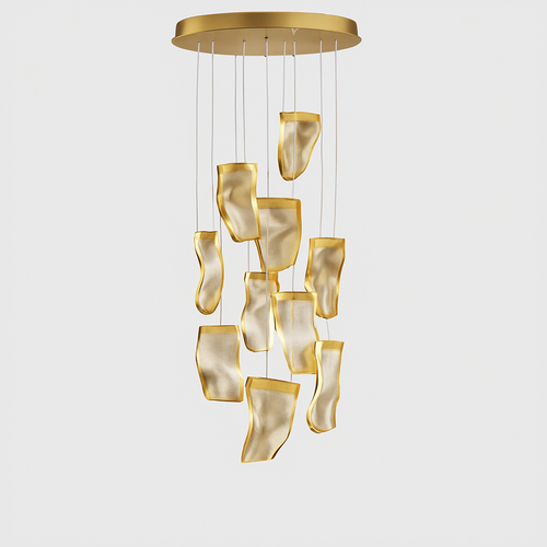 lustre moderne led pour duplex escalier bar et magasin de vêtements - vue 9 sur 15