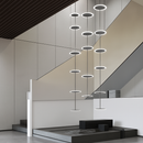 lustre moderne à led pour escalier design et élégant