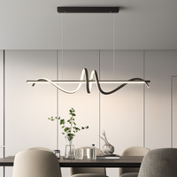 lustre moderne led rotatif avec télécommande longue portée