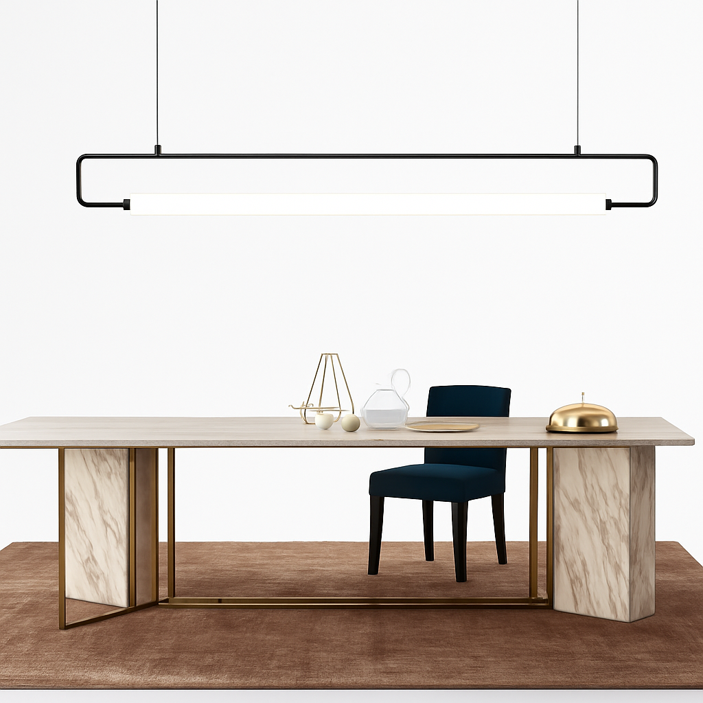 lustre moderne led suspendu lampara éclairage nordique - vue 6 sur 8