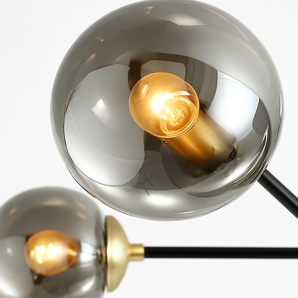 lustre moderne à leds simple suspension 	 design éclairage - vue 5 sur 15
