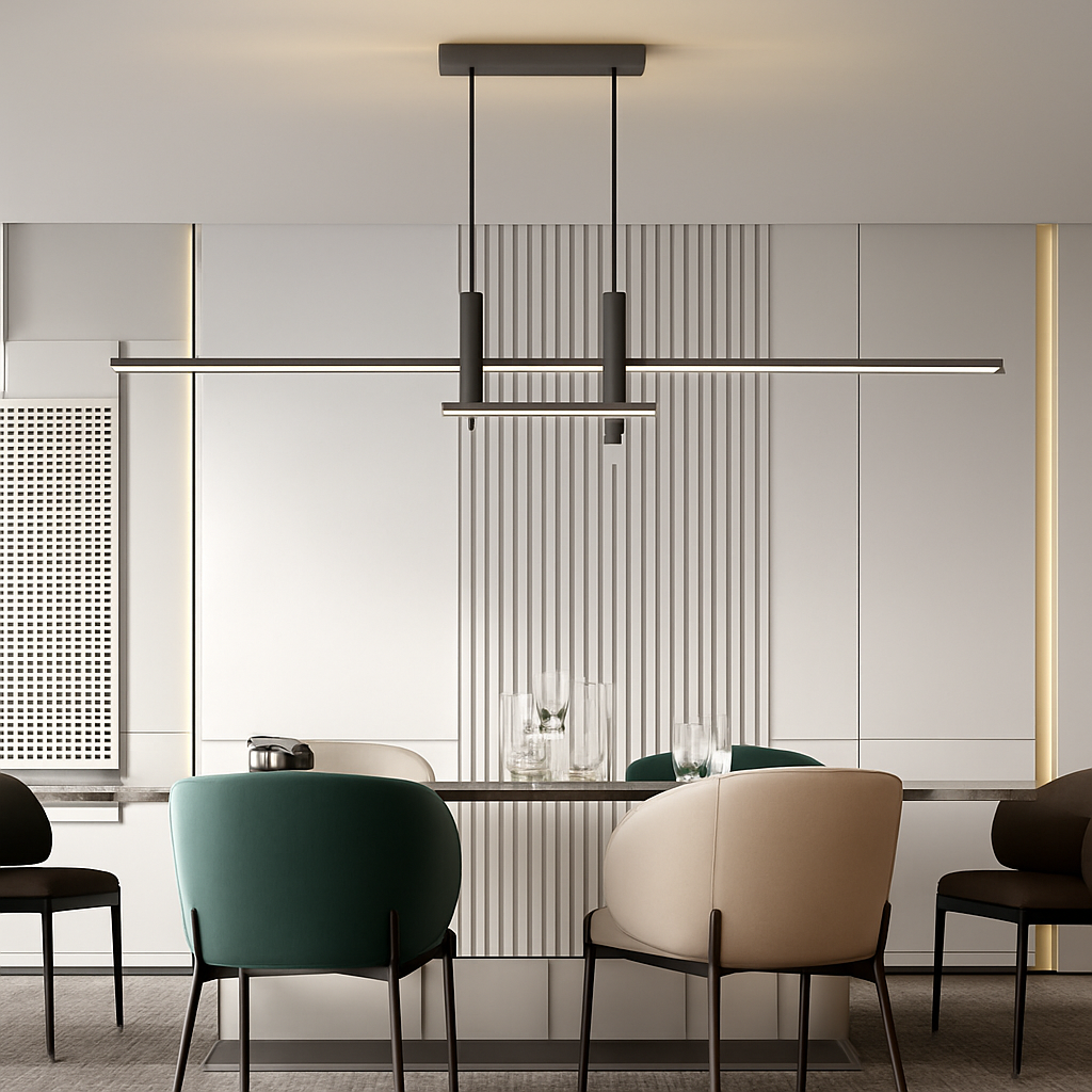 lustre moderne minimaliste pour cuisine et salle à manger - vue 4 sur 11