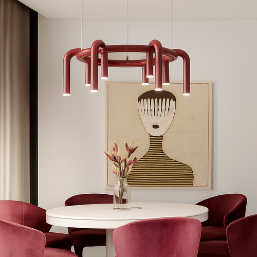 Lustre moderne nordique salon restaurant - vue 3 sur 8
