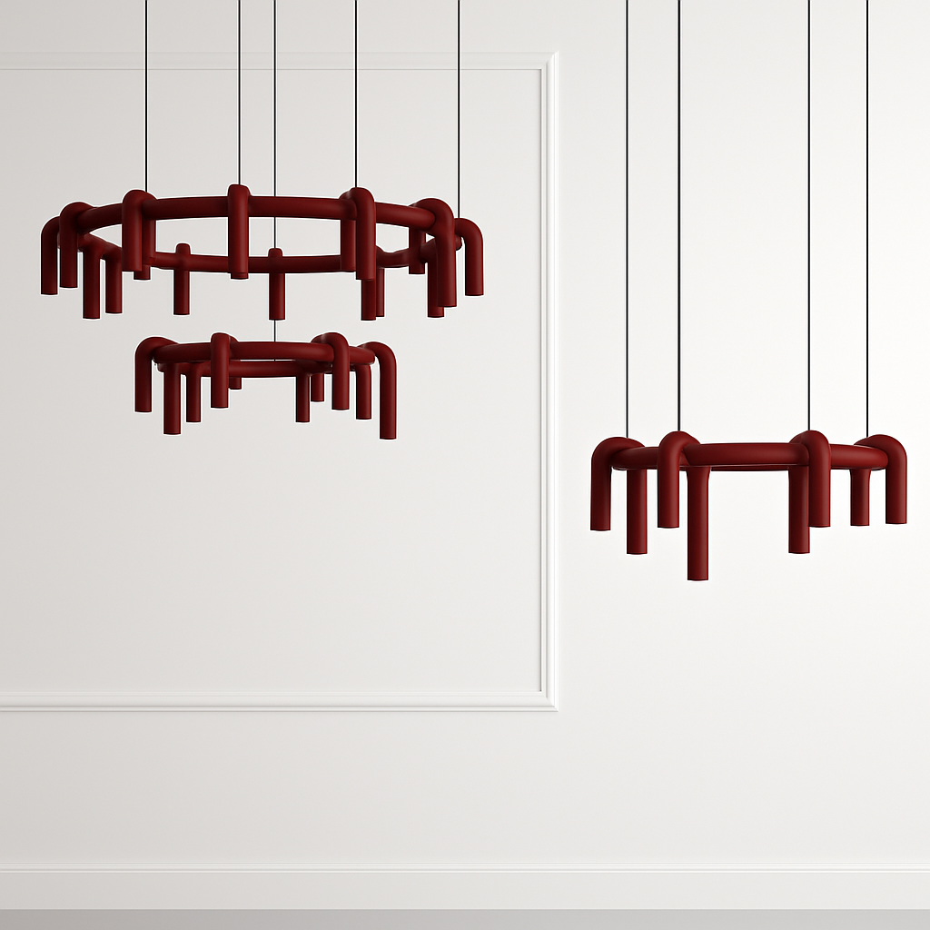 Lustre moderne nordique salon restaurant - vue 5 sur 8