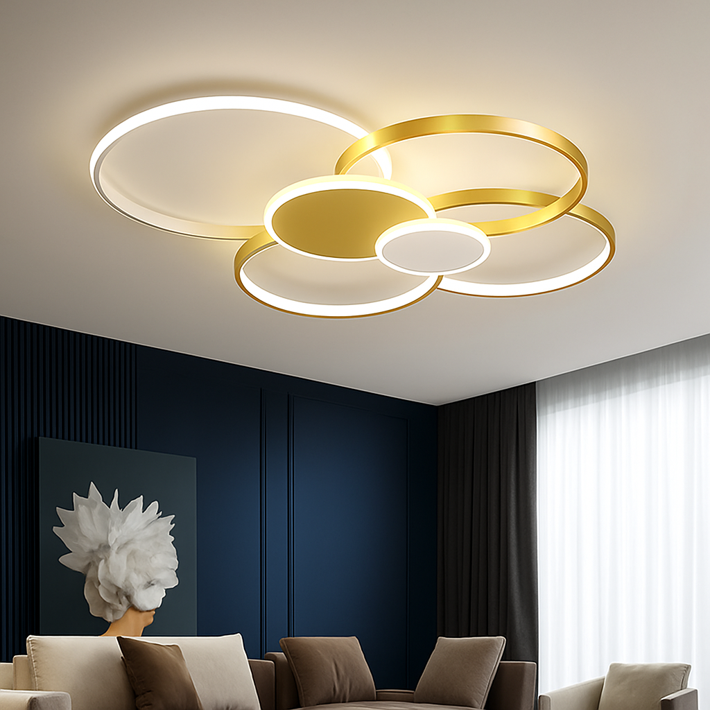 lustre moderne pour éclairage intérieur design élégant et luxueux - vue 3 sur 14